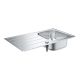GROHE 31552SD1 Mosogató K200 45-S 860 x 500mm rozsdamentes acél, szálcsiszolt