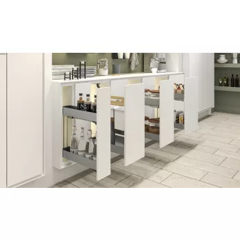 KES 002140 K-Line dupla kosár 150mm 90° 3D ezüst