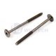 Bútor csavar összekötő M6x100 antik bronz lapos fej 17mm