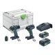 FESTOOL 577244 Fúró és csavarbehajtó készlet TID 18 HPC 4,0 I-Set T18