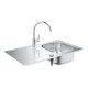 GROHE 31562SD1 Szet K200 rozsdamentes acél csiszolt + Bau Edge króm