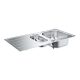 GROHE 31564SD1 mosogató K200 60-S 965 x 500mm rozsdamentes acél csiszolt