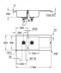 GROHE 31647AP0 Mosogató K500 80-C 1160 x 500mm gránit fekete