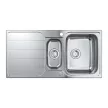 GROHE 31572SD1 mosogató K500 60-S 970 x 500mm  rozsdamentes acél csiszolt