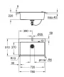 GROHE 31652AT0 Mosogató K700 80-C 780 x 510mm gránit szürke