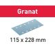 FESTOOL 498947 Csiszolócsíkok STF 115X228 P120 GR/100 Granat