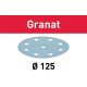 FESTOOL 497148 Csiszolópapír STF D125/8 P120 GR/10 Granat