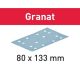 FESTOOL 497121 Csiszolócsíkok STF 80x133 P150 GR/100 Granat