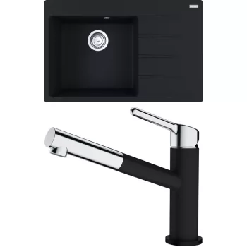   FRANKE Set G219MČ CNG 611-78 TL/2 matná černá + FC 3055.901