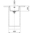 FRANKE Dřez MRG 110-37 403 x 433mm šedý kámen