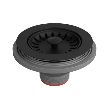   FRANKE Colorline sítkový ventil matná černá bez odbočky na přepad