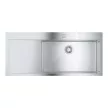 GROHE 31582SD1 Mosogató K1000 80-S 1160 x 520mm Mosogató Jobbra Rozsdamentes acé