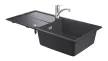 GROHE 31884AP0 Set K400 gránit fekete + Via króm