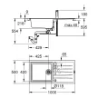 GROHE 31884AP0 Set K400 gránit fekete + Via króm