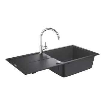 GROHE 31885AP0 Set K400 gránit fekete + Bauclassic króm