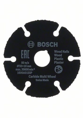 BOSCH 1600A01S5X Víceúčelový řezací kotouč Carbide Multi Wheel 50 × 10 mm