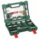 BOSCH 2607017195 91 darabos V-Line TiN fúrófejek és fúrószárak készlet racsnis c