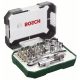 BOSCH 2607017322 26 darabos csavarhúzóhegyek és racsni készlet