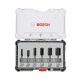 BOSCH 2607017465 6dílná sada fréz, drážkovací frézy s 6mm stopkou