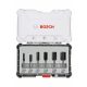 BOSCH 2607017466 6dílná sada fréz, drážkovací frézy s 8mm stopkou