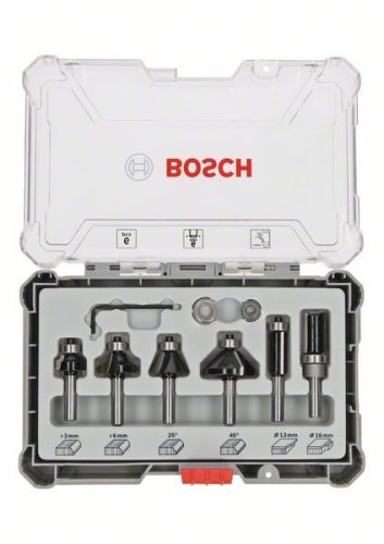 BOSCH 2607017468 6dílná sada fréz s 6mm stopkou Trim&Edging