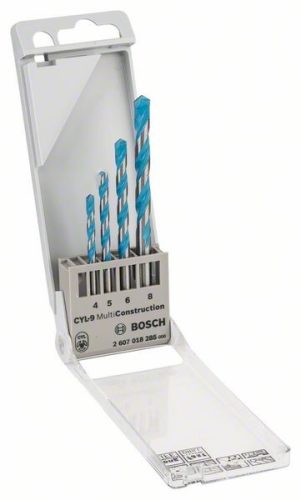BOSCH 2608900649 4dílná sada vrtáků CYL-9 MultiConstruction 4/5/6/8 mm
