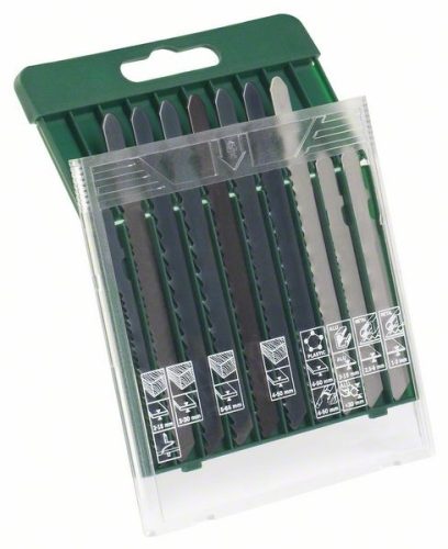 BOSCH 2607019461 10 darabos fűrészlapkazetta fához/fémhez/műanyaghoz (T szár)