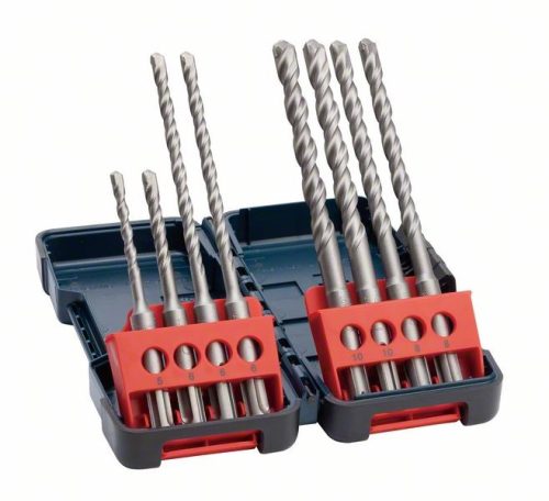 BOSCH 2607019903 8dílná sada vrtáků do kladiv SDS plus-3, Tough Box 5–10 mm