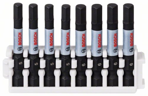BOSCH 2608522332 Sada bitů Impact Control Power Bit, 8 kusů, 4×H5; 4×H6
