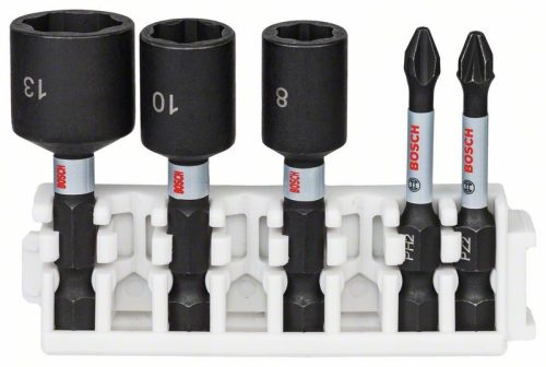 BOSCH 2608522350 5dílná sada bitů a nástrčných klíčů Impact Control
