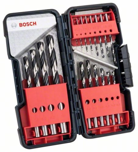 BOSCH 2608577350 Sada vrtáků do kovu HSS PointTeQ, ToughBox 1–10 mm, 18 kusů