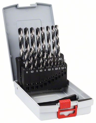 BOSCH 2608577351 Sada vrtáků do kovu HSS PointTeQ, ProBox 1–10 mm, 19 kusů