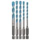 BOSCH 2608900585 5dílná sada vrtáků HEX-9 MultiConstruction 4/5/6/6/8 mm