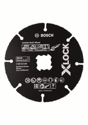 BOSCH 2608901193 X-LOCK víceúčelový řezný kotouč Carbide Multi Wheel, 125 mm