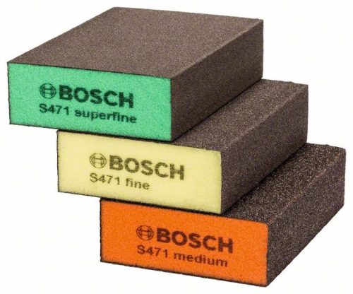 BOSCH 2608901175 3dílná sada brusných hub Best for Flat & Edge 69 × 97 × 26 mm