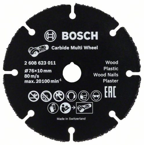 BOSCH 2608901196 Řezný kotouč Carbide Multi Wheel, 76 mm