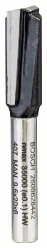 BOSCH 2608628442 Drážkovací fréza, 6 mm, D1 9.5 mm, L 19,5 mm, G 51 mm