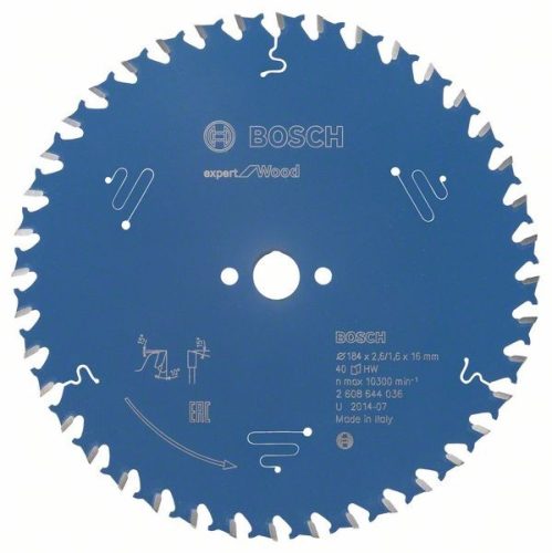 BOSCH 2608644036 Pilový kotouč Expert for Wood 184 x 16 x 2,6 mm, 40
