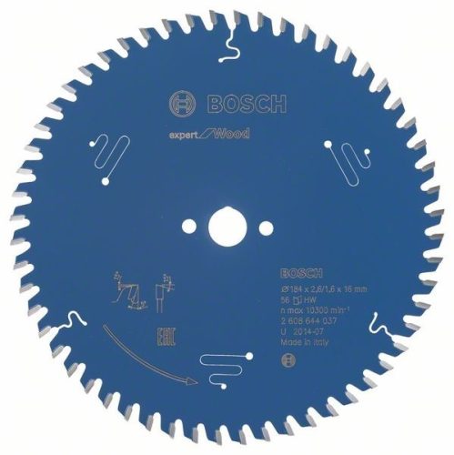 BOSCH 2608644037 Pilový kotouč Expert for Wood 184 x 16 x 2,6 mm, 56