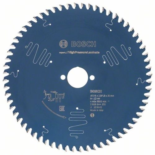 BOSCH 2608644355 Pilový kotouč Expert for High Pressure Laminate 216x30 mm, 64