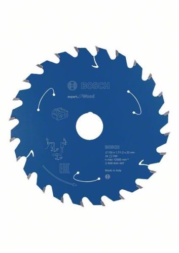 BOSCH 2608644497 Pilový kotouč Expert for Wood pro AKU pily 120×1,7/1,2×20mm, 24
