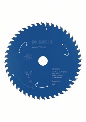 BOSCH 2608644509 Pilový kotouč Expert for Wood pro AKU pily 165×1,5/1×20mm, 48
