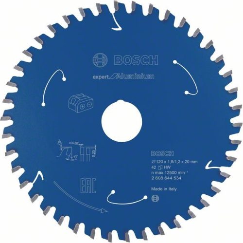 BOSCH 2608644534 Pilový kotouč Expert for Aluminium - AKU pily 120×1,8×20mm, 42