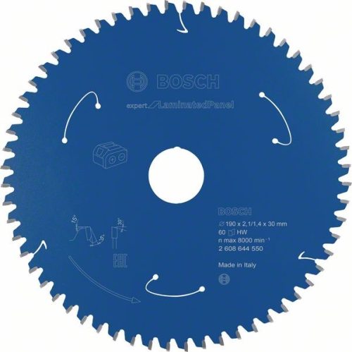 BOSCH 2608644550 Pilový kotouč Expert for LaminatedPanel - AKU 190×2,1×30mm, 60