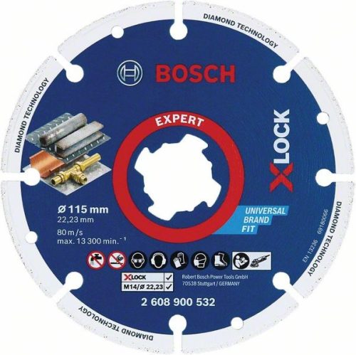 BOSCH 2608900532 X-LOCK diamantový kotouč na kov Diamond Metal Wheel 115 mm