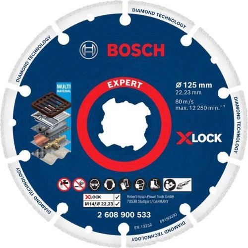 BOSCH 2608900533 X-LOCK diamantový kotouč na kov Diamond Metal Wheel 125 mm