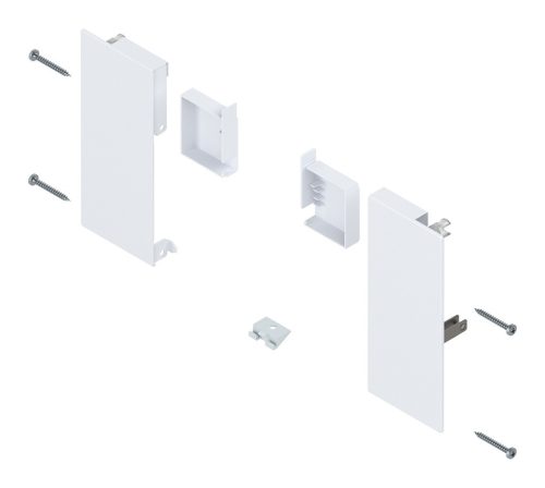 BLUM ZI4.1KS1 elülső rögzítés Belülről MERIVOBOX K, fehér, SW-M