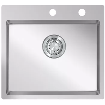   StrongSinks S3 Mosogató Duna 500, 500 x 505 mm rozsdamentes acél excenteres