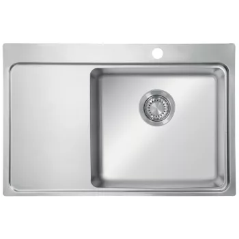   StrongSinks S3 Mosogató Nida 784, 784 x 513 mm rozsdamentes acél, balos csepegt.