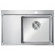 StrongSinks S3 Mosogató Nida 784, 784 x 513 mm rozsdamentes acél, balos csepegt.